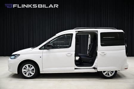 Volkswagen Caddy 2.0 TDI DSG 122HK 7-Sits|Nedlackad|LED|Dubbeldörr|SeUtr