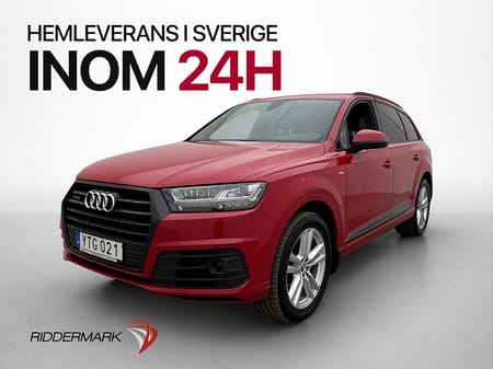 Audi Q7 3.0 TDI Q 272hk 7-Sits S Line Värm BOSE Läder Drag