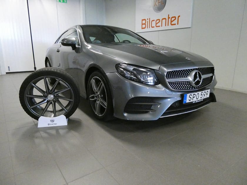 Bild 1 av Mercedes-Benz E 200 4MATIC Coupé AMG Pano-Skinn-Kam-Värma-WIDE-HU-SoV