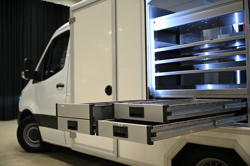 Bild 5 av Mercedes-Benz Sprinter 316 CDI Chassi 7G+ 163HK Automat|Servicebil|Påbyggnad|Aluca-Inredd