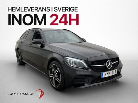 Mercedes-Benz C 300 T e C300 AMG Line Drag 360° Skinn/Alcantara