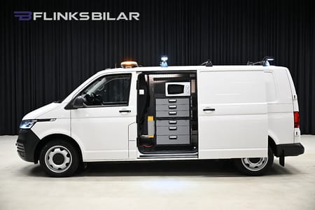 Volkswagen Transporter 4Motion L2 Servicebil|Inredd|Dubbeldörr|Leasbar|SeUtr!
