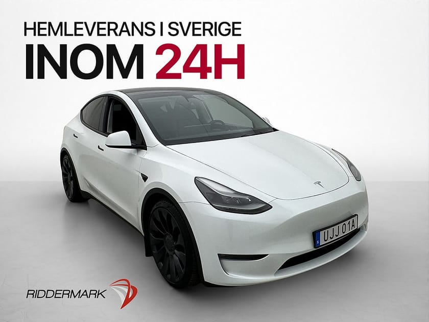 Bild 1 av Tesla Model Y Performance 534hk Pano AP Rattvärme MOMS