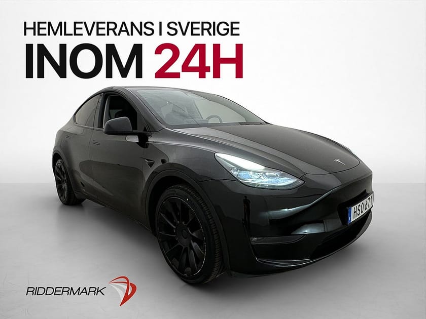 Bild 1 av Tesla Model Y Long Range AWD 514hk Pano Drag Autopilot MOMS