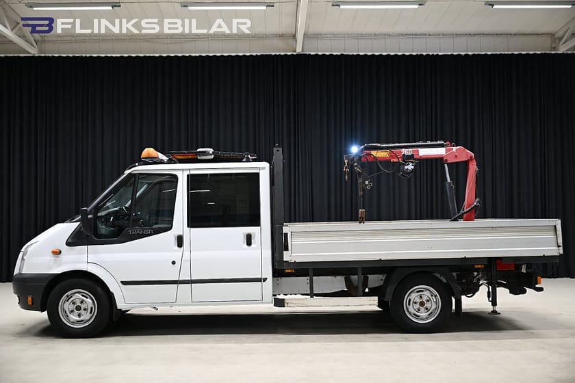 Bild 4 av Ford Transit T350 Chassis Dubbelhytt 2.2 TDCi 125HK AWD Flak|Kranbil|Maxilift|Lyfter-1760kg