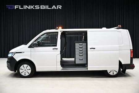 Volkswagen Transporter 4M 150HK L2 Servicebil|Dubbeldörr|V-Inredd|Moms|SeUtr!