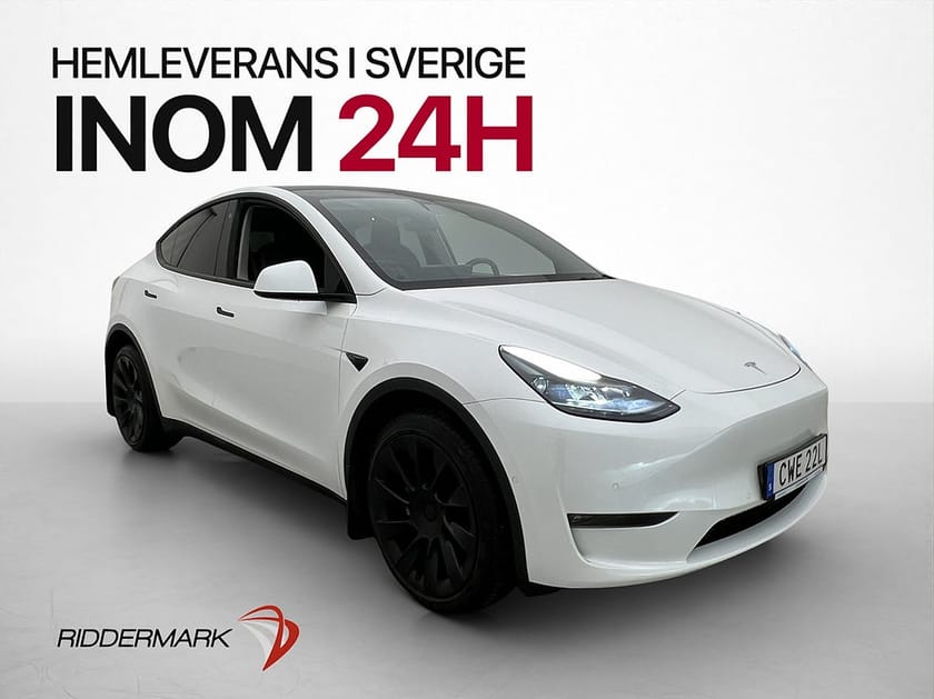 Bild 1 av Tesla Model Y Long Range AWD Autopilot Skinn Svensksåld