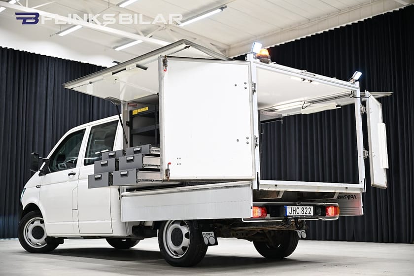 Bild 5 av Volkswagen Transporter Chassi Dubbelhytt 4Motion DSG 150HK Dubbelhytt|Kåpa|Inredd|Leasbar|SeUtr!