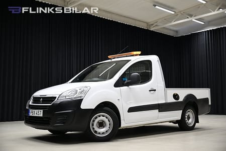 Peugeot Partner Pickup Flak 99HK|9470Mil|Blixljus|Leasebar|Nykamrem|1Brukare