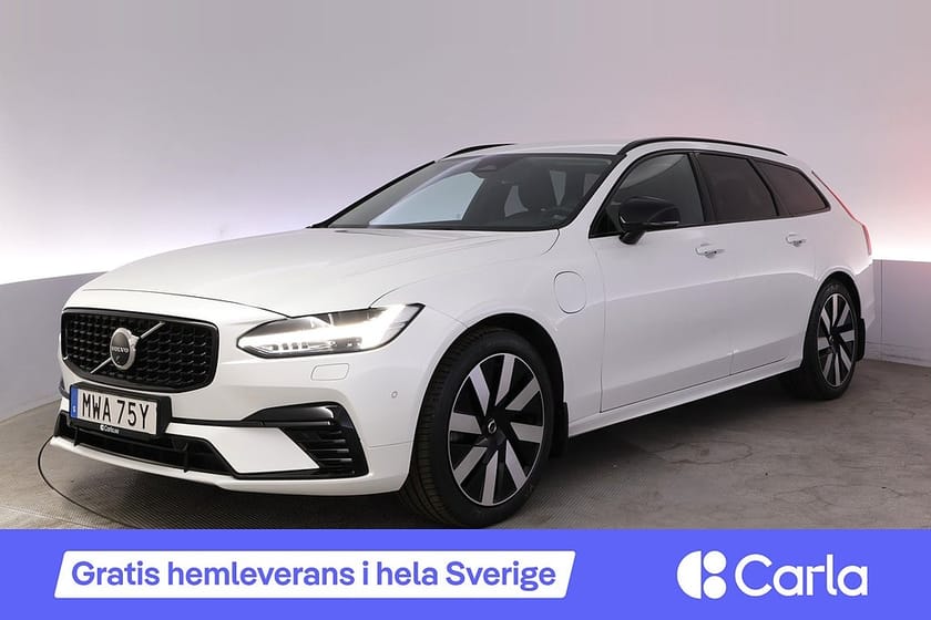 Bild 1 av Volvo V90 T6 Plug-In Hybrid AWD Plus Dark Läder 360 H/K Drag