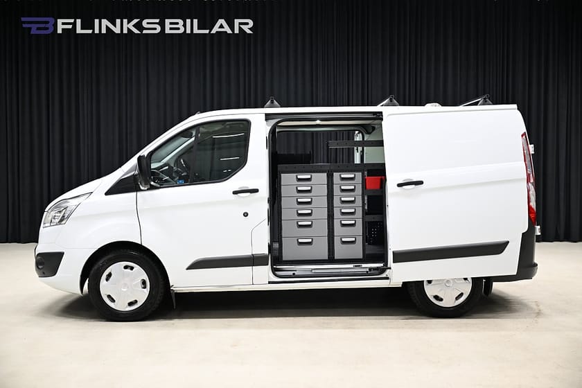 Bild 4 av Ford Transit Custom 290 130HK Servicebil|Inredd|Dubbeldörr|NyKamrem|Moms