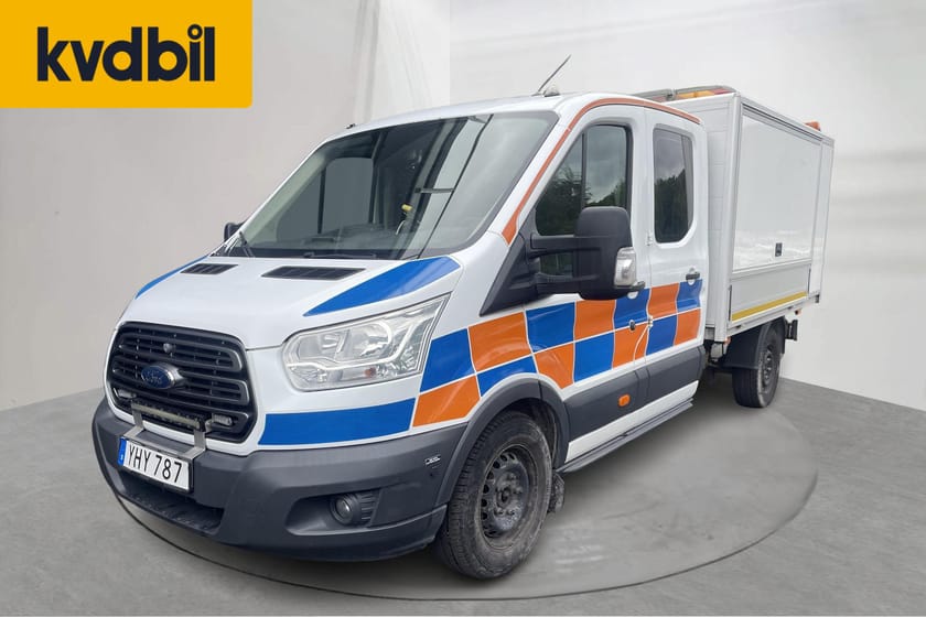 Bild 1 av Ford Transit 350 Chassi Dubbelhytt 2.0 TDCi 170hk Dubbelhytt, Kran