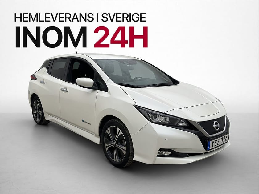 Bild 1 av Nissan Leaf 40 kWh 150hk Tekna BOSE 360-Kamera Navi Rattvärm