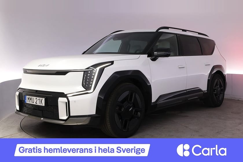 Bild 1 av Kia EV9 AWD GT-line 7-sits Pano Drag Meridian 360 HuD V-hjul