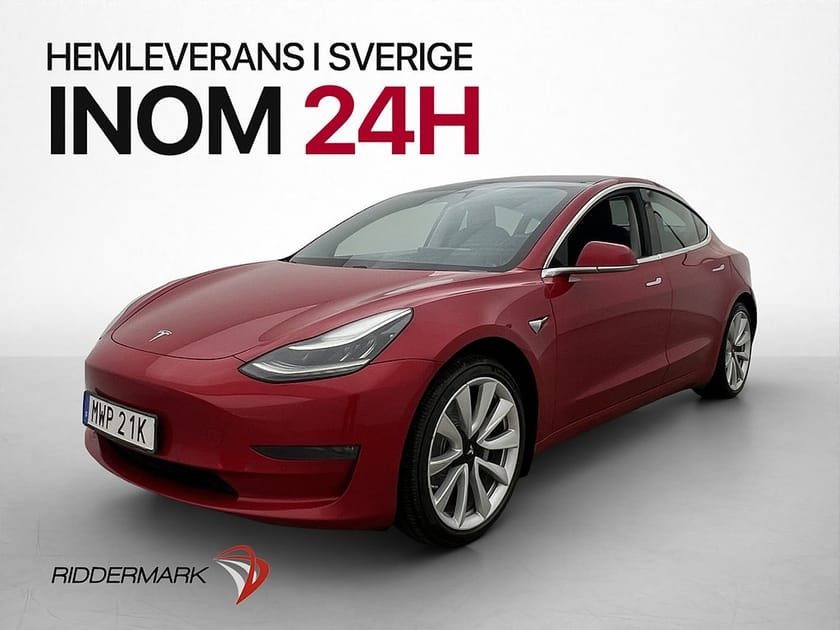 Bild 4 av Tesla Model 3 Long Range AWD Sv-Såld AP Pano Kamera 1-bruk