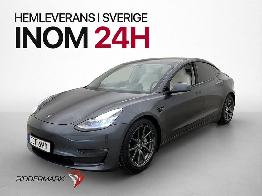 Bild 4 av Tesla Model 3 Long Range AWD Ljus-Interiör Autopilot Sv.Såld