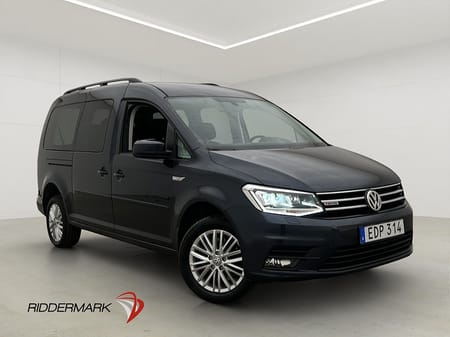 Volkswagen Caddy Maxi Life 7-Seater 4M Värmare Dragkrok B-Kamera 7-Sits