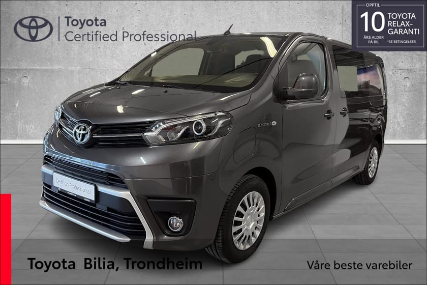 Bilde 1 av Toyota Proace Electric 2 skyvedører (75kWt) Comfort/WLTP 316 km/krok/