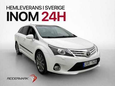 Toyota Avensis Kombi 147hk Premium Skinn Pano Kamera M-värm Drag