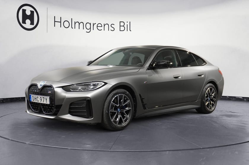 Bild 1 av BMW i4 M50 xDrive Gran Coupé 3,95% Charged H K DA Drag BSI Foilerad