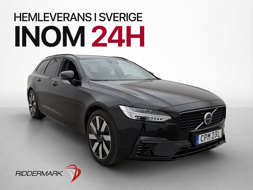 Bild 1 av Volvo V90 T8 456hk AWD Plus Dark Värm MOMS Drag 360º Skinn