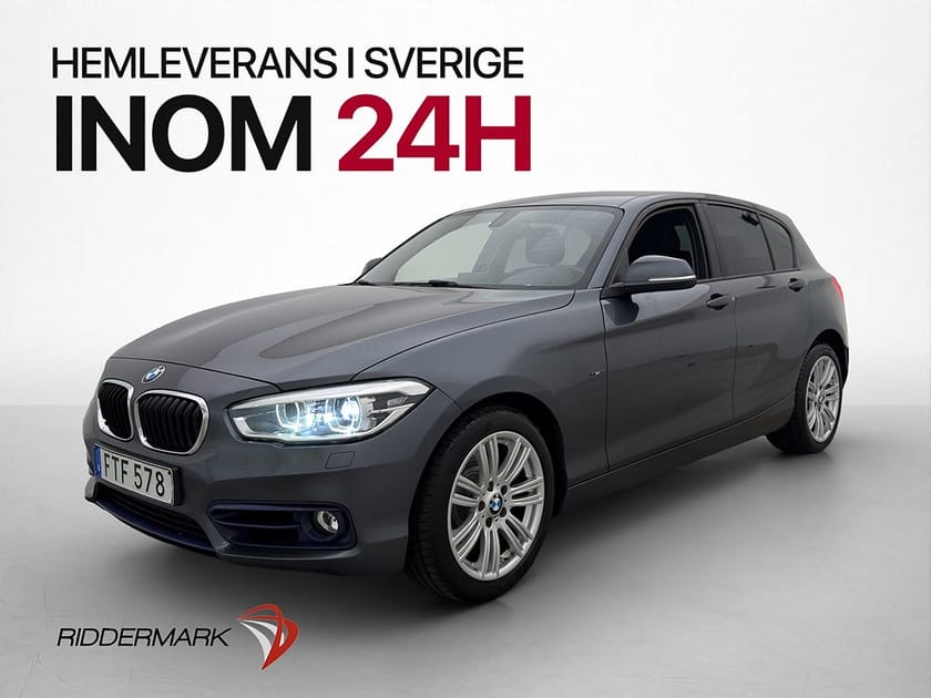 Bild 1 av BMW 118d 118 Sport line P-Sensorer Bluetooth Farthållare