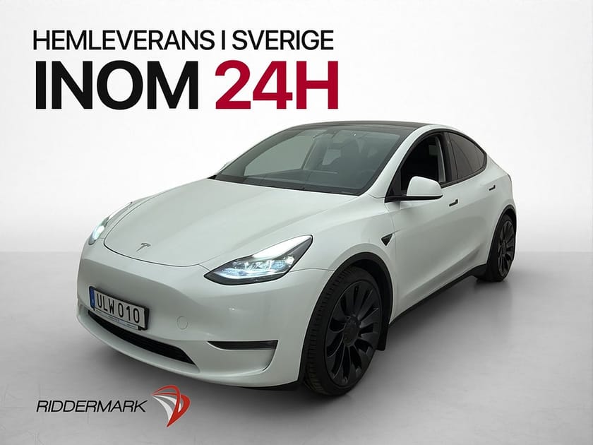 Bild 1 av Tesla Model Y Performance AWD Dragkrok Autopilot Skinn Pano