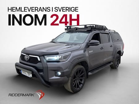 Toyota Hilux Dubbelhytt Invincible 2.8 4WD Dragkrok JBL Diff Kåpa MOMS
