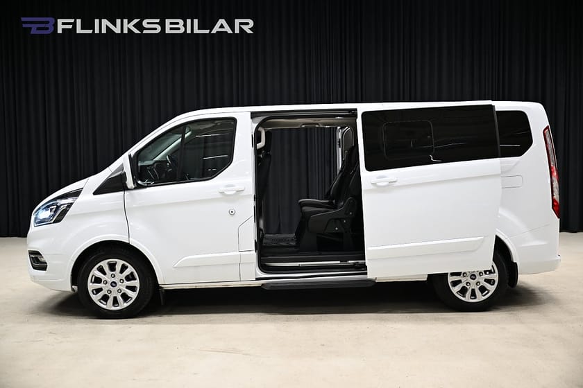 Bild 4 av Ford Tourneo Custom 320 130HK L2|8-Sits|Drag|Värmare|Dubbeldörr|Leasbar