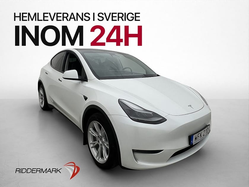 Bild 1 av Tesla Model Y Long Range AWD 514hk Värmepump Drag Moms Pano