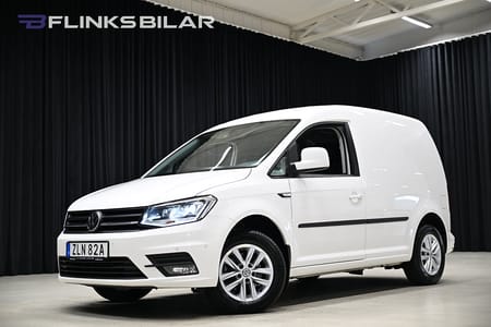 Volkswagen Caddy Van DSG 102HK Inredd|Nedlackad|LED|Girafflucka|Moms|SeUtr!!