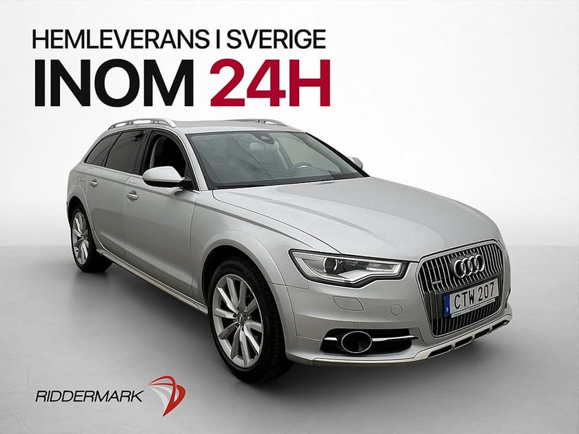 Bild 1 av Audi A6 allroad quattro Q TDI 204hk Luftfjädring Skinn Elstolar Drag