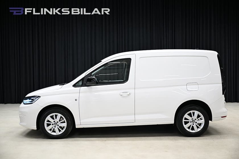 Bild 2 av Volkswagen Caddy Cargo 122HK Nedlackad|LED|GPS|Backkamera|Drag|Värmare|Lågmil