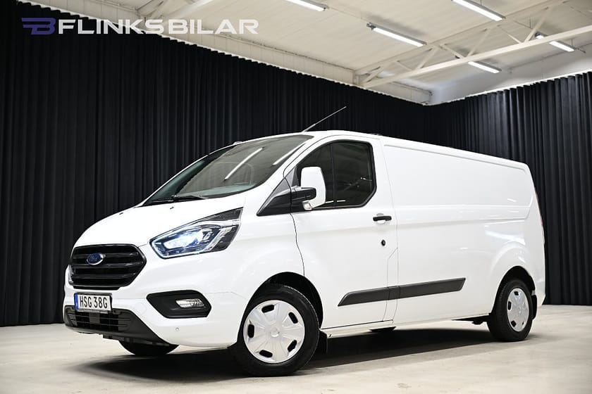 Bild 1 av Ford Transit Custom 300 130HK L2 Automat|Inredd|Drag|Värmare|LED|Leasbar