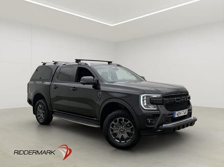 Ford Ranger Dubbelhytt Wildtrak e-4WD 240hk Värmare Drag CARPLAY Kåpa