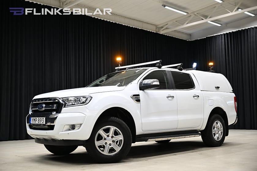 Bild 1 av Ford Ranger Dubbelhytt 2.2 TDCi 160HK Automat|Kåpa|Drag|Värmare|Kamkedja|Moms