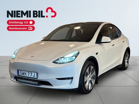 Tesla Model Y Long Range AWD FSD/Moms/1 Ägare/Värmepump/S&V/Ny bessad