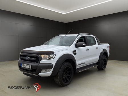 Ford Ranger Dubbelhytt Wildtrak 200hk 4x4 Värm Drag Diff CARPLAY Moms