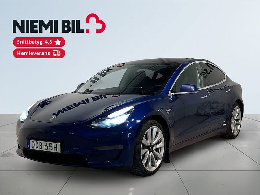 Bild 1 av Tesla Model 3 Long Range AWD Pvärm Pano GPS Autopilot Kamera SoV