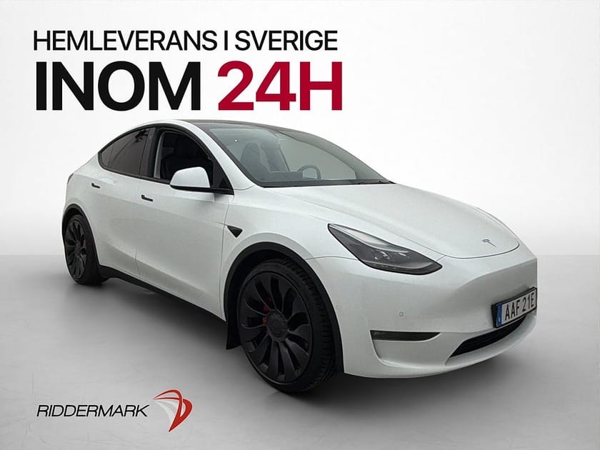 Bild 1 av Tesla Model Y Performance AWD MOMS Svensksåld Panorama