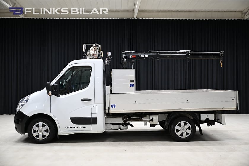 Bild 3 av Renault Master Chassi Cab dCi 125HK Flak|Kranbil|HIAB-Kran|Lågmil|EnÄgare|Leasbar
