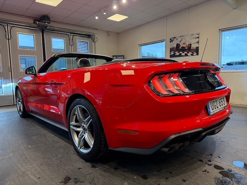 Bild 3 av Ford Mustang GT Cabriolet V8 5,0 450HK Sv-såld En Ägare UNIK