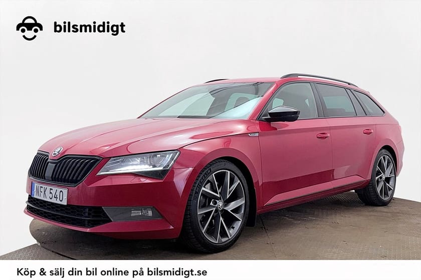 Bild 1 av Škoda Superb Kombi 4x4 Business Sport Drag Läder/Alcantara Navi Kamera Värmare CANTON