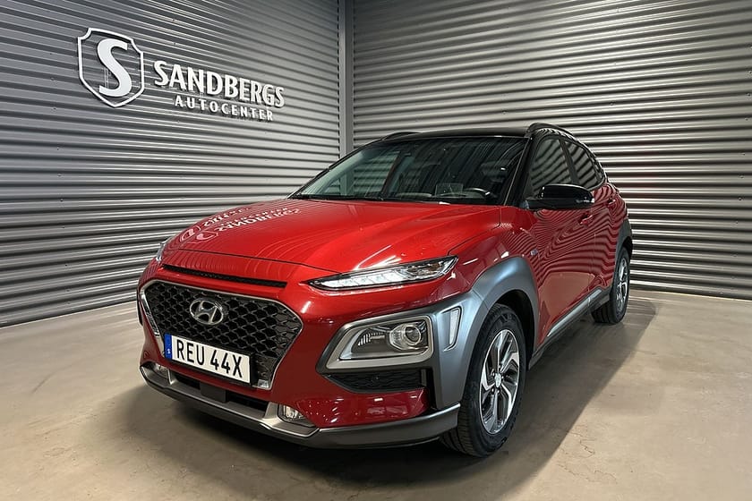 Bild 1 av Hyundai Kona Hybrid 1.6 GDI DCT Premium Backkamera HuD Keyless Eu6