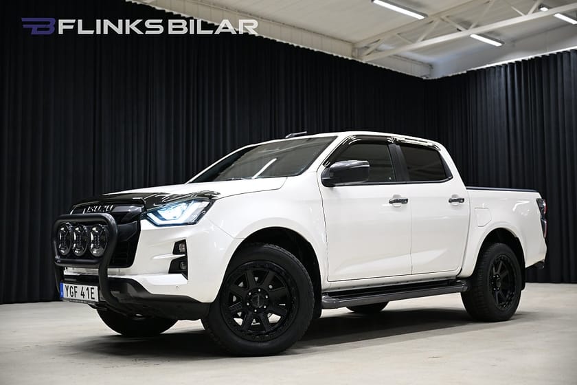 Bild 1 av Isuzu D-Max Crew Cab 163HK Automat|Dubbelhytt|Flaklock|Frontbåge|Moms|SeUtr!