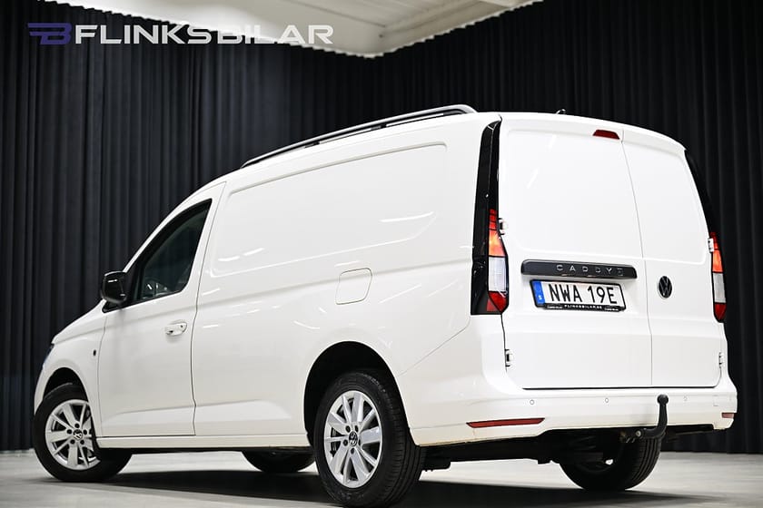 Bild 4 av Volkswagen Caddy Cargo Maxi DSG 122HK Nedlackad|LED|Drag|Värmare|Lågmil|Leasbar