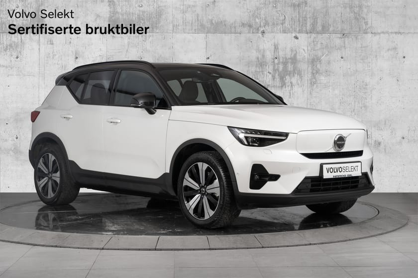 Bilde 1 av Volvo XC40 Recharge Twin motor Ultimate. 408 hk. Krok/Pixel lys/Varmepumpe/360/Soltak