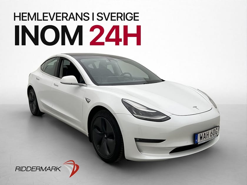 Bild 1 av Tesla Model 3 Long Range AWD Autopilot SV-Såld Panorama