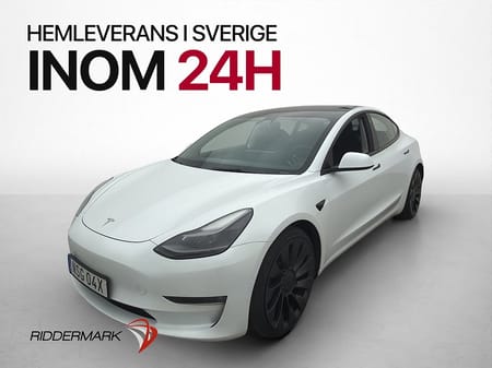 Tesla Model 3 Performance AWD 513hk AP Pano Navi Två-Brukare