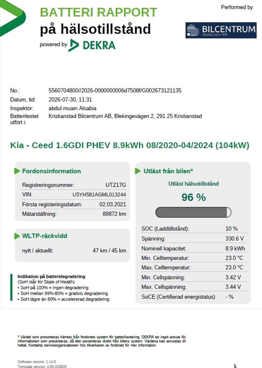 Bild 2 av Kia Ceed Sportswagon Plug-in Hybrid DCT 141hk
